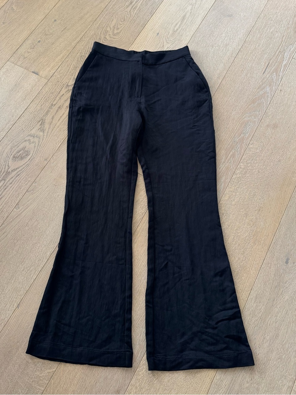 H&M Black Women's Flared Pants High-Rise Size 6 NWT